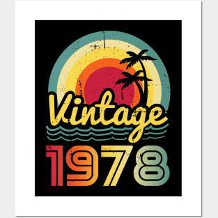 Vintage 1978 Made in 1978 45th birthday 45 years old Gift Posters and Art